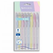 ����� ��������� BRAUBERG "X-333 PASTEL", ����� 8 ����, �����, ���� 0,7 ��, ����� ������ 0,35 ��, 144531 - ������� ������