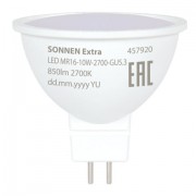 ����� ������������ SONNEN EXTRA, 10 (90) ��, GU5.3, �����, ������ �����, 30000 �, LED MR16-GU5.3-10W-2700, 457920 - ������� ������