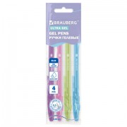 ����� ������� "BRAUBERG ULTRA GEL PASTEL", �����, ����� 4 �����, ����������� ���������� 0,5 ��, ����� ������ 0,35 ��, 144282 - ������� ������