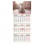 ��������� ����������� �� 2027 �., 3 �����, 3 ������, �������, ���������� ������, BRAUBERG FUN, "Goat yoga", 118440 - ������� ������