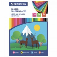 ������� ������, �4, ����������, 24 �����, 24 �����, �� �����, BRAUBERG ���, 200�280 ��, "�������", 111329 - ������� ������