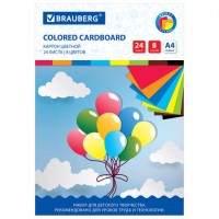 ������ ������� �4 ������������, 24 ����� 8 ������, � �����, BRAUBERG, 200�290 ��, "������", 113558 - ������� ������