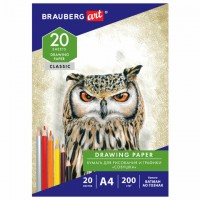      4, 20 ., 200 /2,  , BRAUBERG ART CLASSIC, 114492 -  