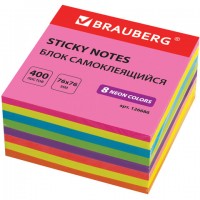 ���� ������������� (�������), BRAUBERG, ��������, 76�76 ��, 400 ������, 8 ������, 126686 - ������� ������