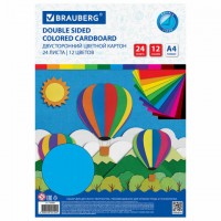 ������ ������� �4 ������������ � �����, 24 ����� 12 ������, 180 �/�2, BRAUBERG, 129309 - ������� ������