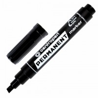 Маркер перманентный CENTROPEN 8576, ЧЕРНЫЙ, скошенный наконечник, 1-4,6 мм, 5 8576 0112 - Премиум Сервис