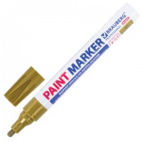 ������-������ ������� (paint marker) 4 ��, �������, �����-������, ����������� ������, BRAUBERG PROFESSIONAL PLUS, 151449 - ������� ������