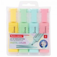 ����� ����������������� 4 �����, BRAUBERG "ORIGINAL PASTEL", ����� ������ 1-5 ��, 151697 - ������� ������