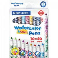 ���������� ������������ ���������� BRAUBERG "PREMIUM" "BI-COLOR", 10 ��., 20 ������, �����������, ������������� ��������, 151945 - ������� ������