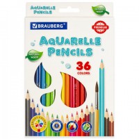 ��������� ������� ����������� BRAUBERG PREMIUM AQUARELLE, 36 ������, �����������, ���������� ������� 4 ��, ����������� ������, 181674 - ������� ������