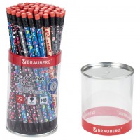 �������� �������������� BRAUBERG "HEARTS", 1 ��., HB, � ��������, ������ �������, 181762 - ������� ������