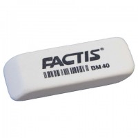 Ластик FACTIS BM 40 (Испания), 52х20х7 мм, белый, прямоугольный, скошенные края, CNFBM40 - Премиум Сервис