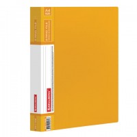 Папка на 2 кольцах BRAUBERG "Contract", 35 мм, желтая, до 270 листов, 0,9 мм, 221795 - Премиум Сервис