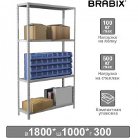 ������� ������������� BRABIX "MS KD-180/30-4", 1800�1000�300 ��, 4 �����, ������� ������, 291114, S240BR143402 - ������� ������