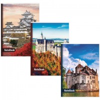 Тетрадь А4, 96 л., BRAUBERG скоба, клетка, обложка картон, ЗАМКИ, 403070 - Премиум Сервис