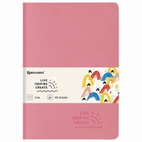 ������� 60 �. � ����� ������� ������ SoftTouch, ������, B5 (179�250��), �������, BRAUBERG RAINBOW, 403885 - ������� ������