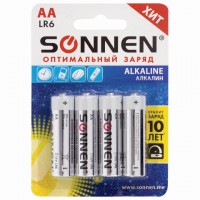 ��������� �������� 4 ��., SONNEN Alkaline, �� (LR6, 15�), �����������, �����������, �������, 451085 - ������� ������