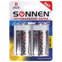 ��������� �������� 2 ��, SONNEN Alkaline, D (LR20, 13�), �����������, � ��������, 451091 - ������� ������