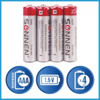 ��������� �������� 4 ��, SONNEN, AAA (R03, 24�), �������, ������������, � ������, 451098 - ������� ������
