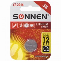 ��������� SONNEN Lithium, CR2016, ��������, 1 ��., � ��������, 451972 - ������� ������