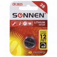��������� SONNEN Lithium, CR2025, ��������, 1 ��., � ��������, 451973 - ������� ������