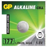 ��������� GP Alkaline 177 (G4, LR626), �����������, 1 ��., � �������� (�������� ����), 177-2CY, 4891199026690 - ������� ������