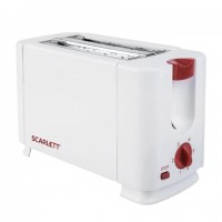 Тостер SCARLETT SC-TM11013, 700 Вт, 2 тоста, 6 режимов, сталь, белый - Премиум Сервис