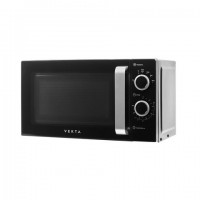 Микроволновая печь VEKTA MS720ATB, объем 20 л, мощность 700 Вт, механическое управление, таймер, черная - Премиум Сервис