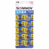 ��������� ����������� "��������" 1 ��., SONNEN Alkaline, 189A (G10, LR54), �������, �������� ����, 455602 - ������� ������