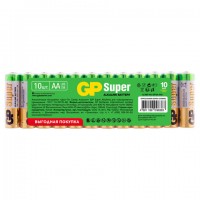��������� GP Super, AA (LR6,15�), �����������, �����������, �������� 10 ��., � ������, 15A-2CRB10, GP 15A-2CRB10 - ������� ������
