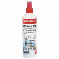 Чистящая жидкость-спрей BRAUBERG для LCD (ЖК)-мониторов, оптики и стекол, 250 мл, 510120 - Премиум Сервис