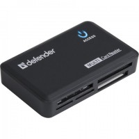 ��������� DEFENDER OPTIMUS USB 2.0, ����� SD/MMC, TF, M2, MC, CF, XD, 83501 - ������� ������