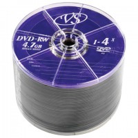  DVD-RW VS 4,7 Gb 4x,  50 ., Bulk, VSDVDRWB5001 -  