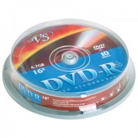 ����� DVD-R VS 4,7 Gb, �������� 10 ��., Cake Box, VSDVDRCB1001 - ������� ������