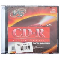  CD-R VS, 700 Mb, 52x, Slim Case, VSCDRSL01 -  