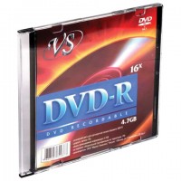  DVD-R VS, 4,7 Gb, 16x, Slim Case, VSDVDRSL01 -  