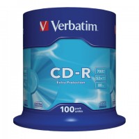  CD-R VERBATIM 700 Mb 52,  100 ., Cake Box, 43411 -  