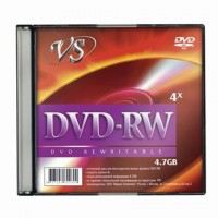  DVD-RW, VS, 4,7 Gb, 4 x Slim Case, 1 , VSDVDRWSL01 -  