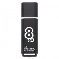 ����-���� 8 GB, SMARTBUY Glossy, USB 2.0, ������, SB8GBGS-K - ������� ������