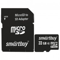   micro SDHC, 32 GB, SMARTBUY, 10 /. (class 10),  , SB32GBSDCL10-01 -  