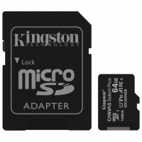   microSDXC 64 GB KINGSTON Canvas Select Plus, UHS-I U1, 100 / (class 10), , SDCS2/64GB -  