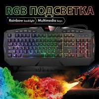���������� ��������� ������� SONNEN Q9M, USB, 104 ������� + 10 ��������������, RGB, ������, 513511 - ������� ������