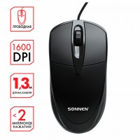 ���� ��������� SONNEN B61, USB, 1000 dpi, 2 ������ + ������-������, ����������, ������, 513513 - ������� ������