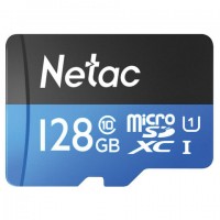   microSDXC 128  NETAC P500 Standard, UHS-I U1, 90 / (class 10), , NT02P500STN-128G-R -  