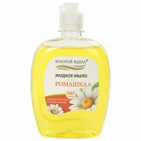 Мыло жидкое 500 г ЗОЛОТОЙ ИДЕАЛ "Ромашка", флип топ, 606784 - Премиум Сервис