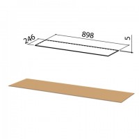 Вкладыш СТЕКЛО для стола переговоров "Приоритет", 898х246х5 мм, К-930 - Премиум Сервис