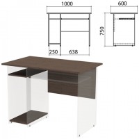 Столешница, царга стола компьютерного "Канц" 1000х600х750 мм, цвет венге, СК24.16.1 - Премиум Сервис