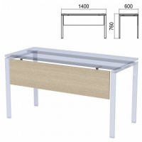 Царга к столам на металлокаркасе "Арго", шириной 1400 мм, ясень шимо - Премиум Сервис