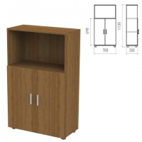 Шкаф полузакрытый "Канц", 700х350х1130 мм, цвет орех пирамидальный (КОМПЛЕКТ) - Премиум Сервис