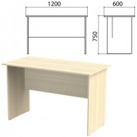 Стол письменный "Канц", 1200х600х750 мм, цвет дуб молочный (КОМПЛЕКТ) - Премиум Сервис